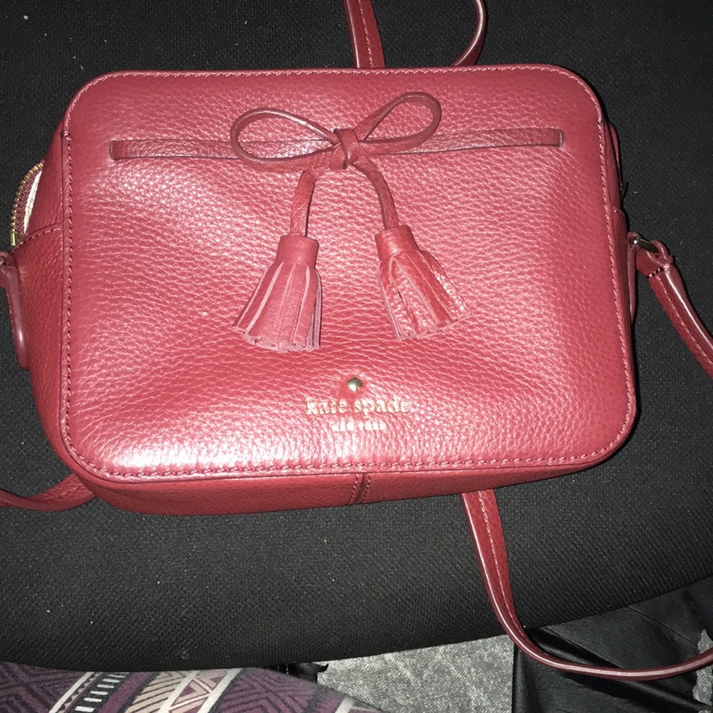 KATE SPADE BURGUNDY Hayes Street Arla CROSSBODY